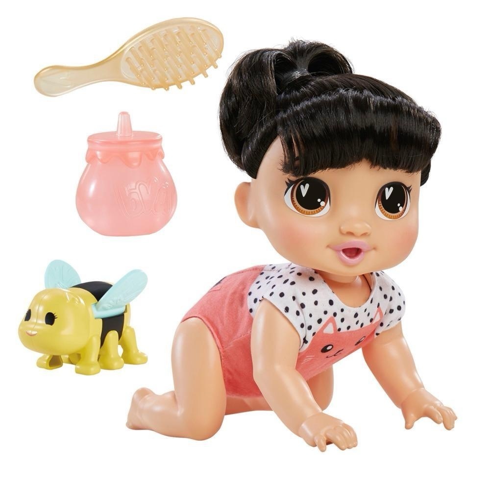 New Baby Alive Crawl 'n Play Katie Kat Doll Electronic 40+ Adorable Sound Age 3+